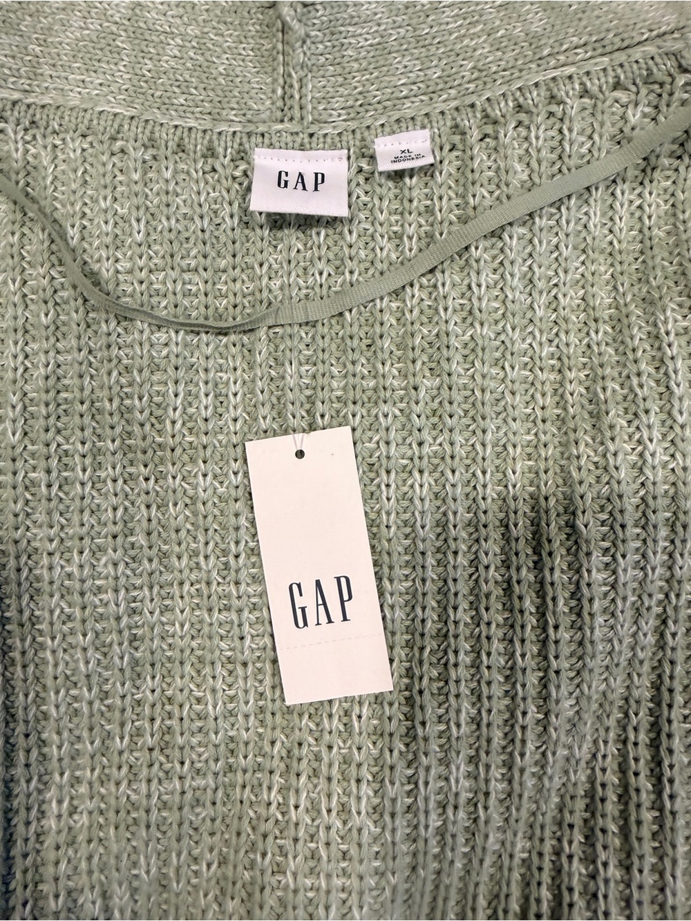 GAP Light Sage Button-Up Knit Cardigan - Picture 4 of 8